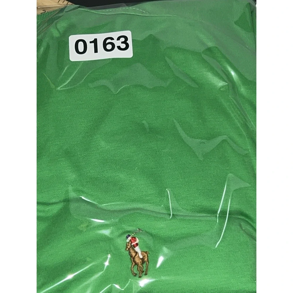Polo Ralph Lauren Polo Mens L Green Short Sleeve Pima Soft Touch Lightweight